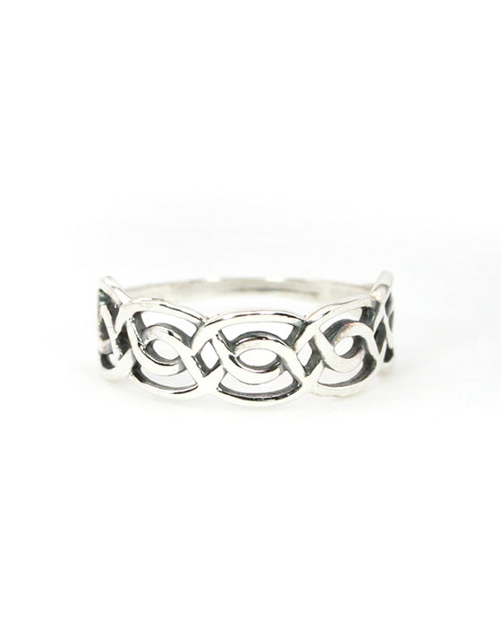 Tribal Ring Silber Knoten