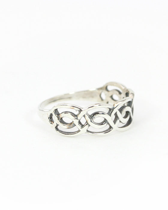 Tribal Ring Silber Knoten