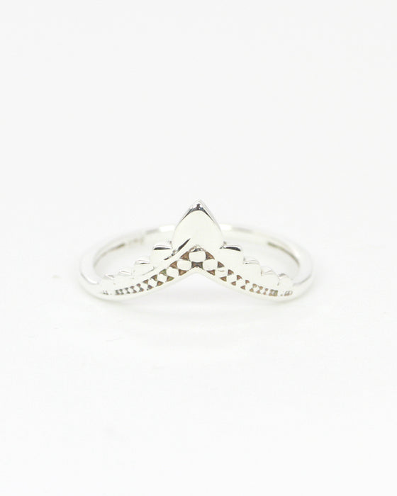 Tribal Silber Stackring