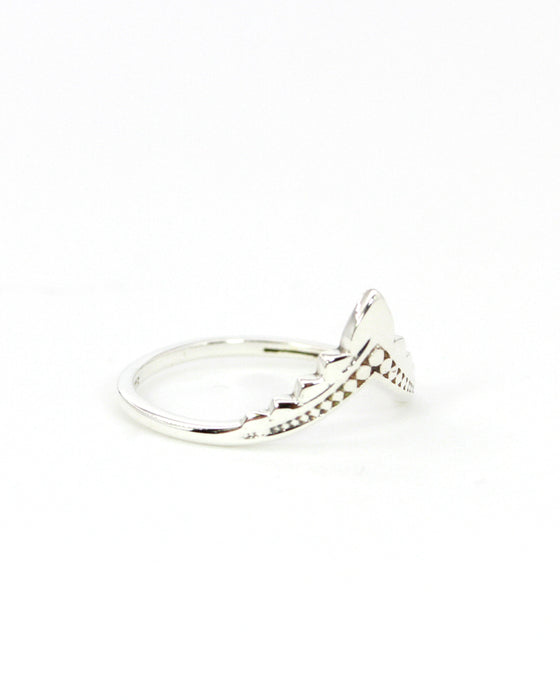 Tribal Silber Stackring