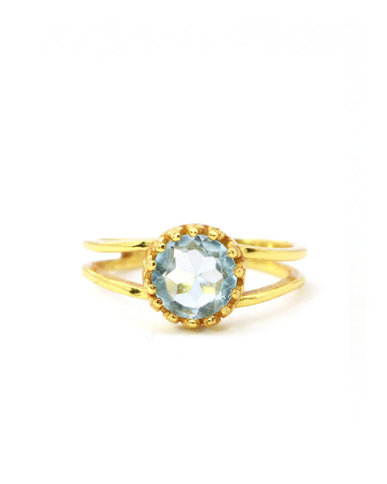 Ring Krönchen Edelstein