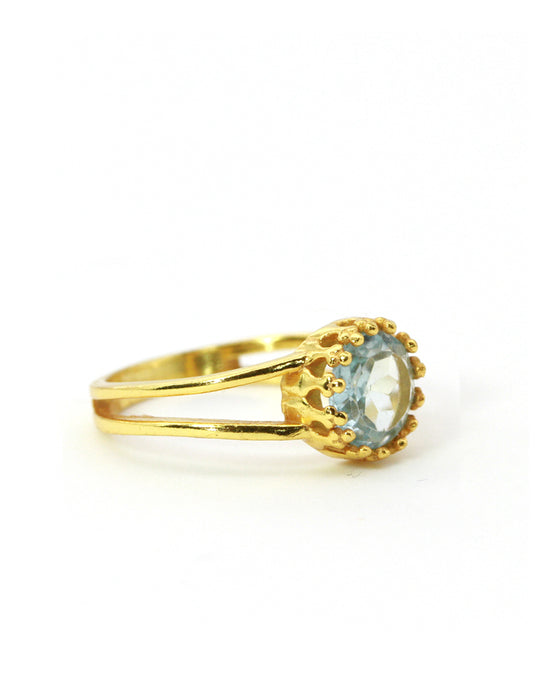 Ring Krönchen Edelstein
