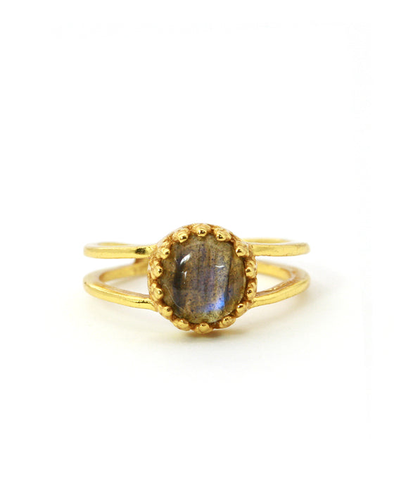 Ring Krönchen Edelstein