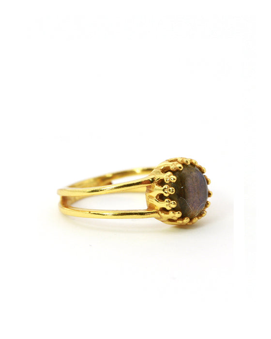 Ring Krönchen Edelstein