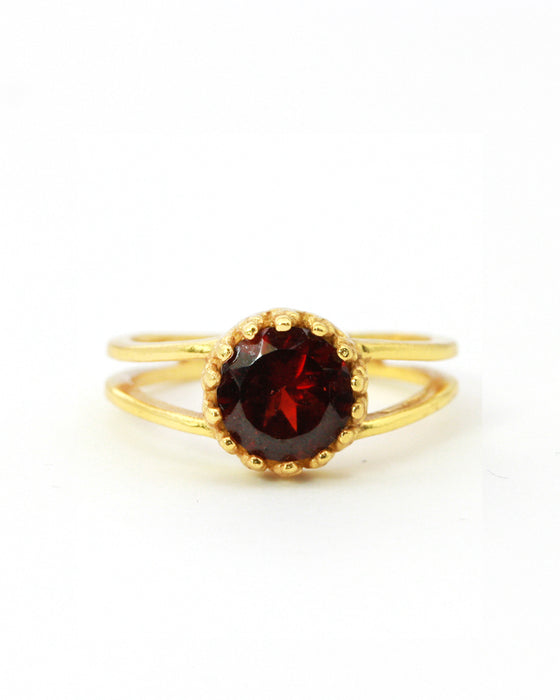 Ring Krönchen Edelstein