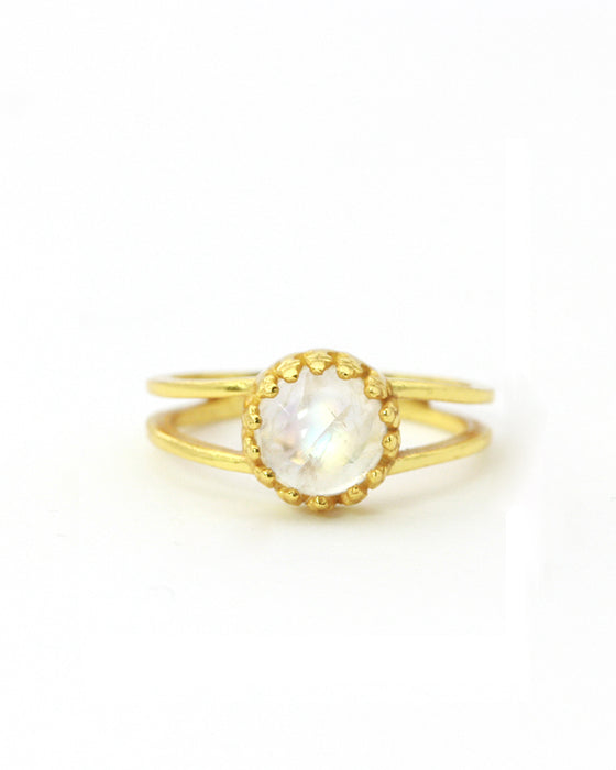 Ring Krönchen Edelstein