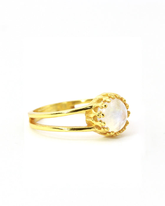 Ring Krönchen Edelstein