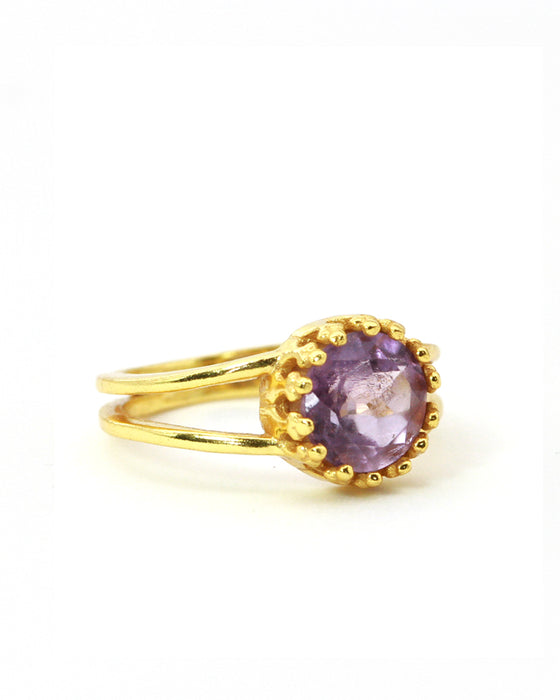 Ring Krönchen Edelstein