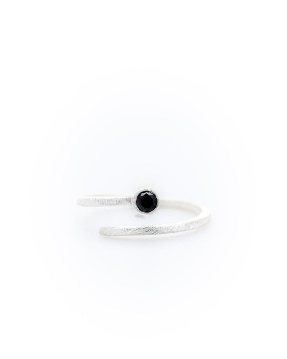 Stackring Spinell Black Silber