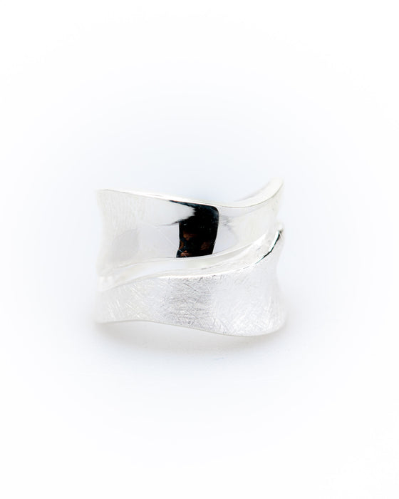 Ring Silber Wave