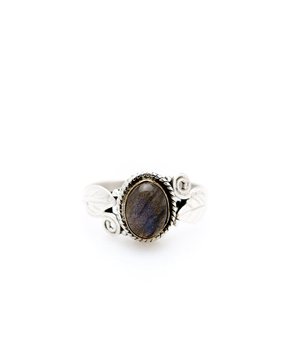 Ring filigran labradorith