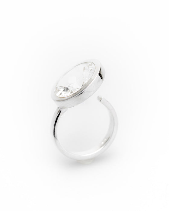 Bergkristall Ring Statement Design